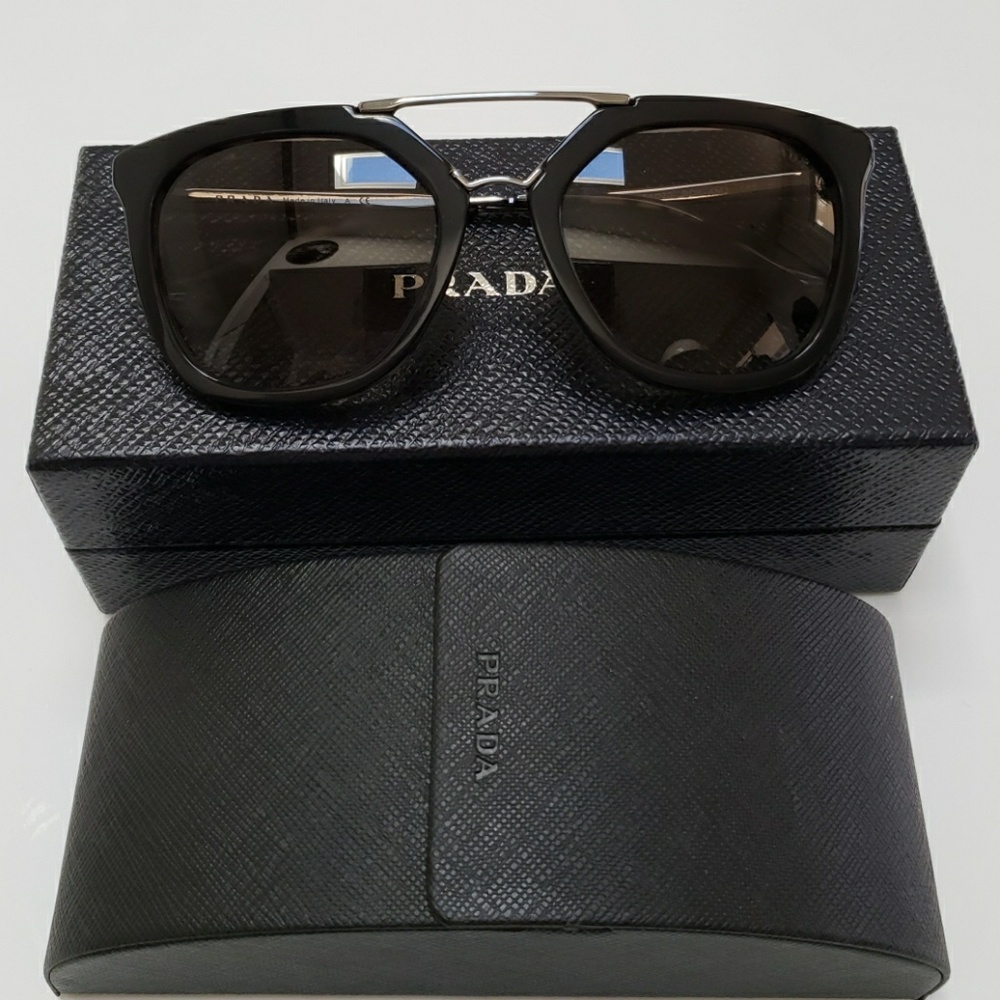 Prada Black and Tortoise Sunglasses